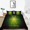 Christmas Gift Quilt Cover Pillowcase Two Or Three Piece Set 3D Digital Printing Polyester