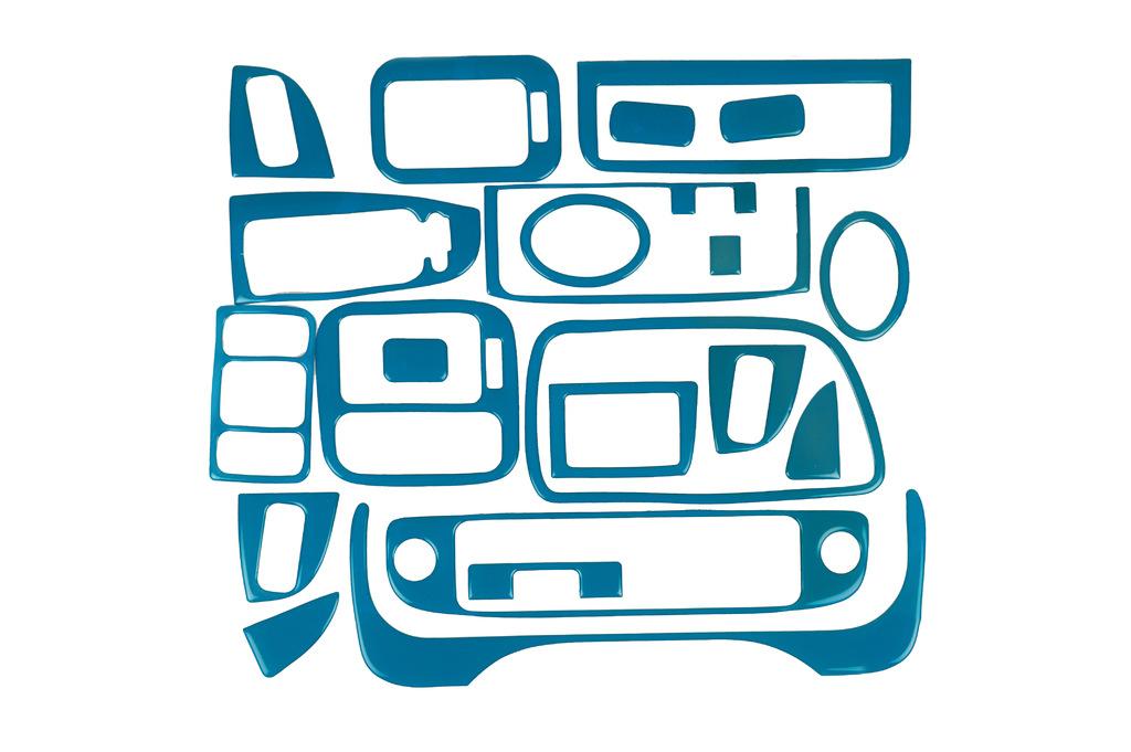 

Panel overlays (Blue colour) for Honda Civic 1995-2001