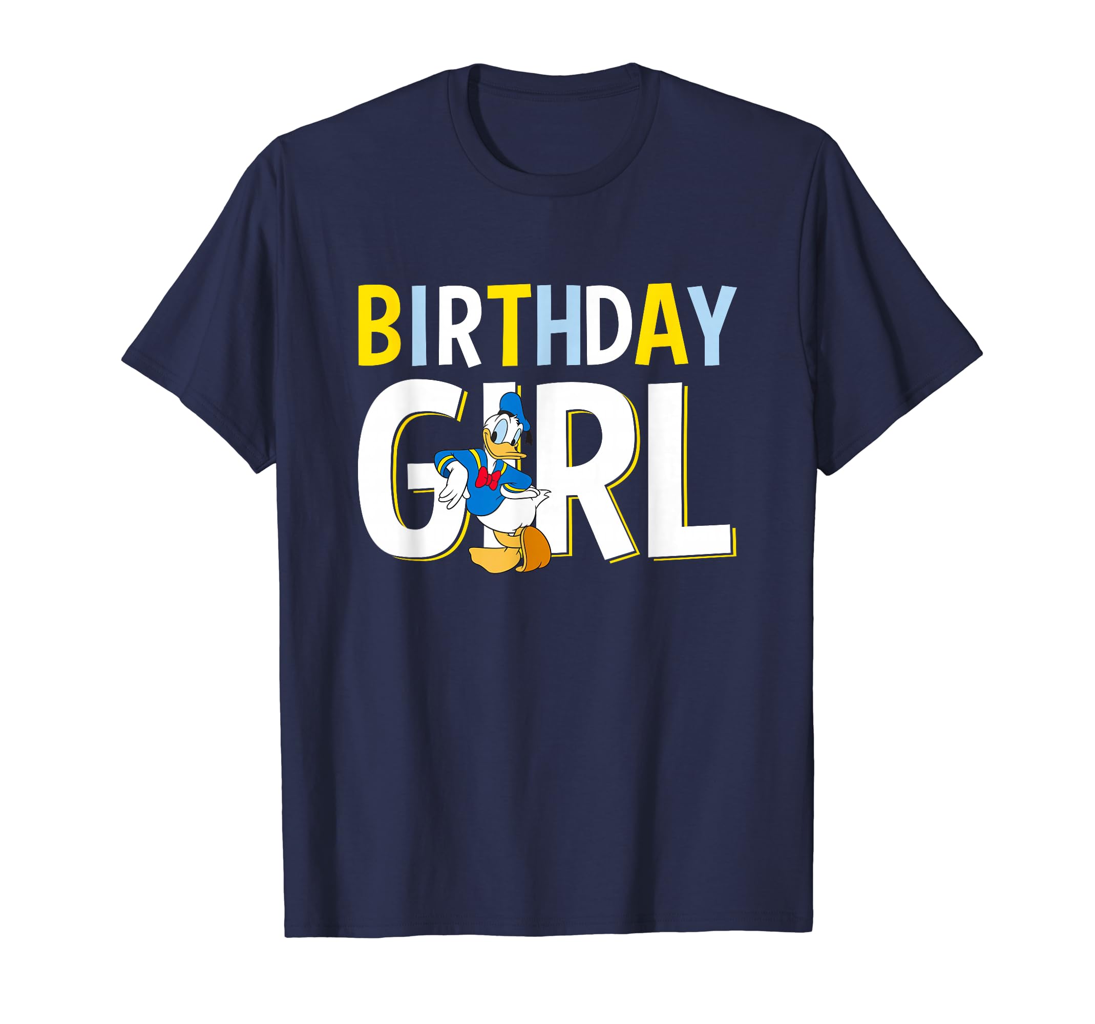 

Disney Mickey and Friends Birthday Girl Vintage Donald Duck T-Shirt