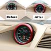 GTINTHEBOX Luxury Matte Red Dashboard Aluminum Emblem Sticker for Porsche
