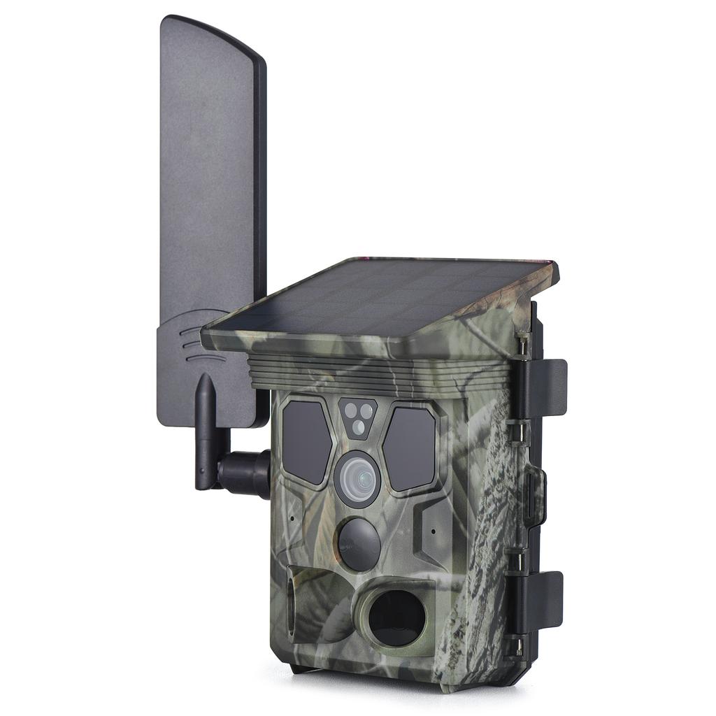 4G LTE Trail Camera Live Streaming 2K 30MP Night Vision 0.3s Trigger Time 120 degrees  Wide Sensor Hunting Camera