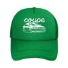 Coupe Car Silhouette Sleek Automotive  Themed Line Art Mesh Baseball Cap