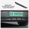 Para Tesla Model Y Lanzamiento Juniper 2025 2026 Spoiler Trasero de Coche Protector Guardabarros Patrón Fibra de Carbono ABS Cubierta de Cuchilla de Aire Accesorios