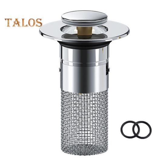 1/2/4 Sets Leakage Stopper Stainless Steel Floor Drain Filter Bathroom Sink Stopper Drain Stopper Filter Bathtub Drain Hair Catcher