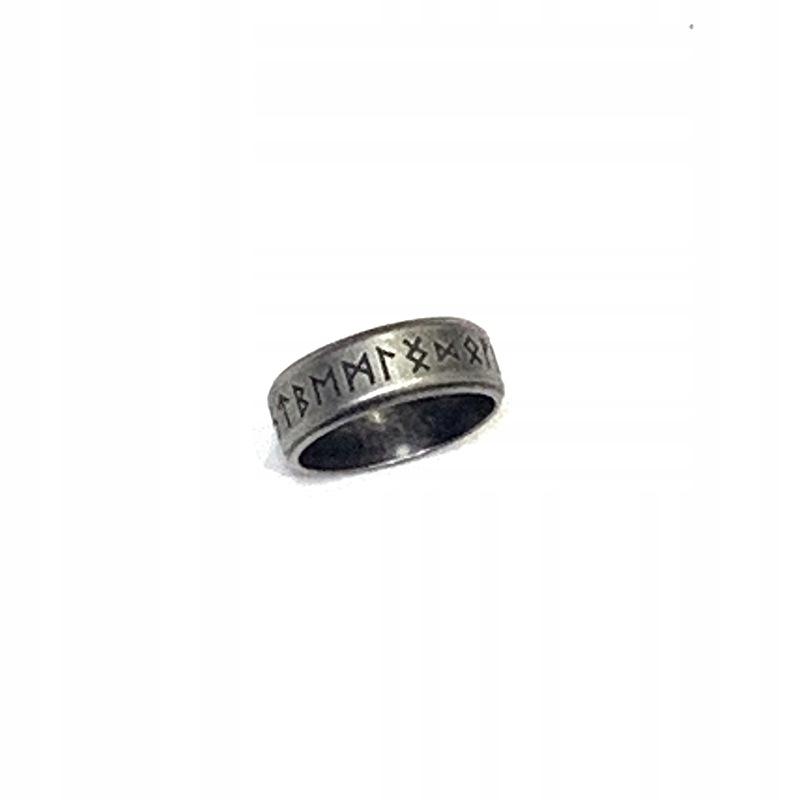 Viking 316L Steel Silver Ring Amulet 212