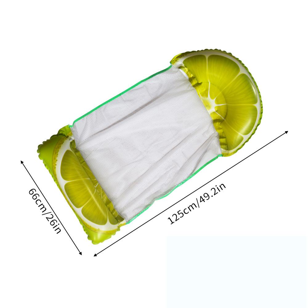 Summer Foldable PVC Inflatable Floating Row Swimming Pool Water Hammock Air Cushion Bed Water Sports Water Bed Can Lie or Sit