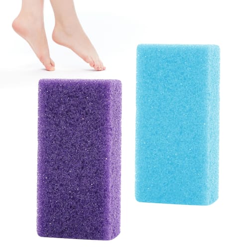 

Natural Pumice Stone for Foot Care [Set of 2] Pumice Stone, Heel File, Callus Remover, Foot Care Tool, Heel Callus Removal, Improves Blood Circulation