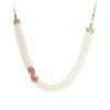 Pink Stone Studded Pearl Kundan Necklace Set for Women…