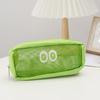 Ins Big Eyes Mesh Pencil Case Cartoon Makeup Pouch Pen Pouch  Office School Organizer