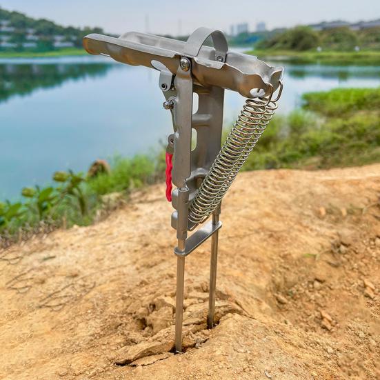 Automatic Fishing Rod Spring Loaded Fishing Holder Universal Adjustable Sensitivity Pole Stand Support Bracket