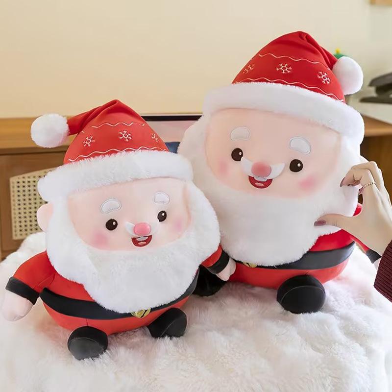 Santa Claus Doll Christmas Plush Toy Cute Bearded Old Man Video Game City Grab Doll
