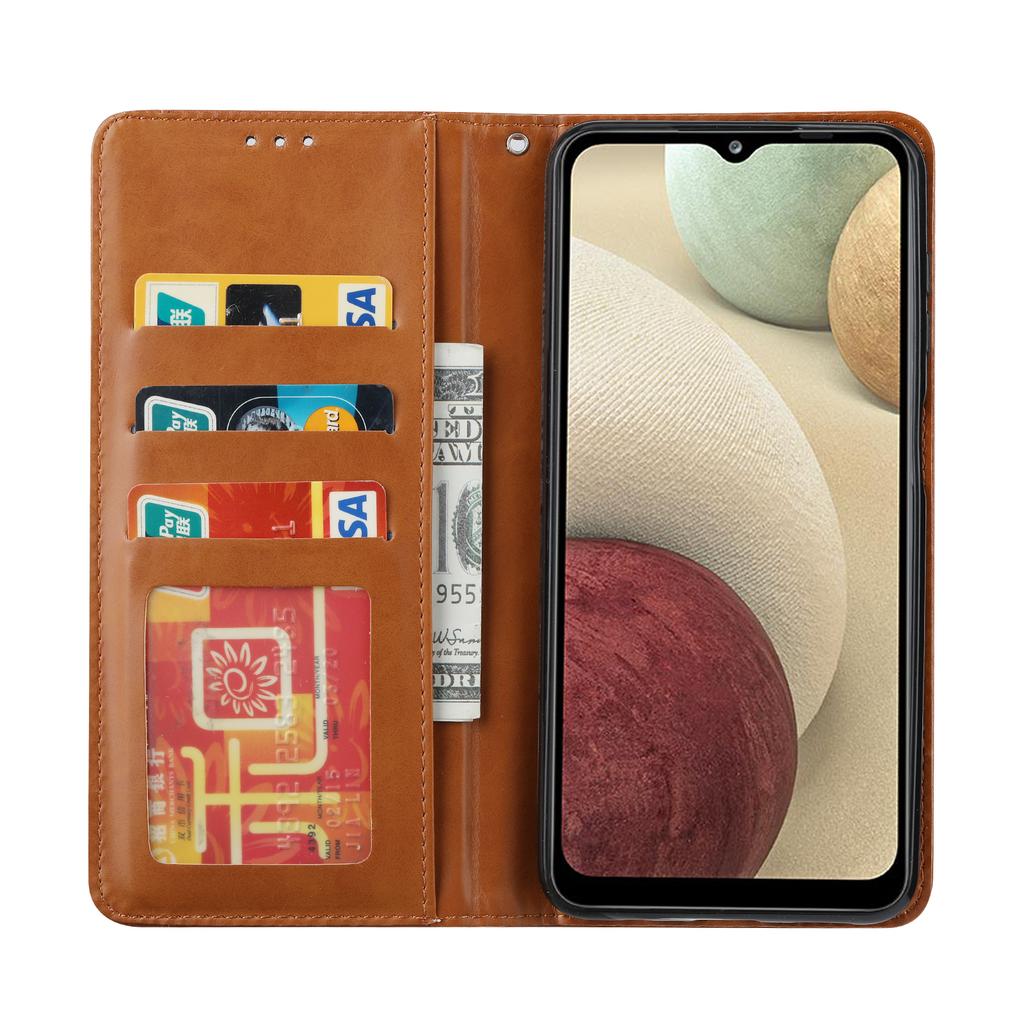 For Samsung Galaxy A14 5G/4G Outer Card Slot PU Leather Case Magnetic Auto-absorbed Wallet Stand Phone Cover