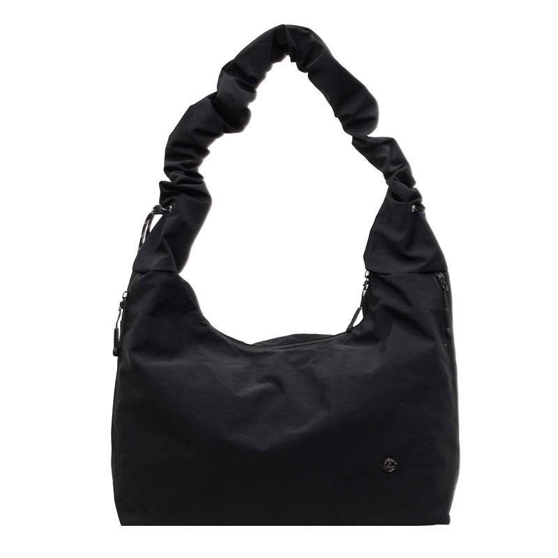 

New Women Crossbody Bags Fashion Nylon Tote Shoulder Bag Large Capacity Lazy Style Korean Version Texture Casual Bags for Travel чёрный