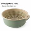ZISIZ Extra Large Double-Layer Drain Basket