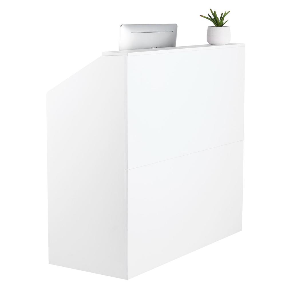 VEVOR Reception Desk, 46.46 x 19.69 x 43.90 in Rectangular Front Counter Table, Office Reception Desk, Retail Counter and Front Reception Counter