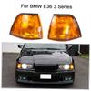 Fog Lumin Lens Replacement Clear Plastic Kit 1 Pair Left & Front Right for E36 3 Series 4 Door 92-98 with Direct Fit Easy Installation