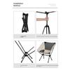 Good-New Detachable Portable Folding Moon Chair, Outdoor Chair Beach Fishing Chair, Light And Portable