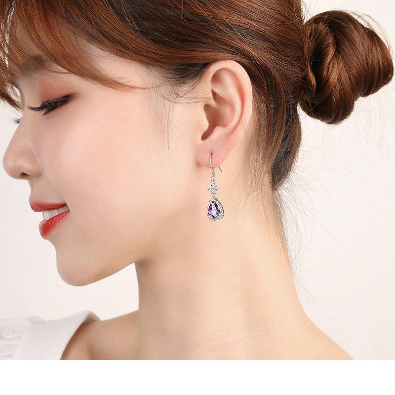 Lindon – boucles d'oreilles en alliage de cuivre et Zircon, boucles d'oreilles pendantes pour femmes, cadeaux de fête de mariage