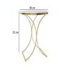 52 Cm Wood, Iron Farmhouse Accent Coffee Table Simple Modern Bedside Round Table Engineer Wood Top Metal Table for Living Room