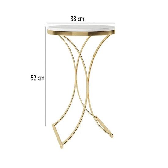 52 Cm Wood, Iron Farmhouse Accent Coffee Table Simple Modern Bedside Round Table Engineer Wood Top Metal Table for Living Room