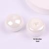 12mm Round Half-Face Steamed Bun Beads for DIY Crocs, Earrings, Hair Clips, and Jewelry Accessories.