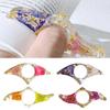 Dried Flower Resin Book Page Holder Thumb Ring Page Holder Handmade Clear Flower Bookmark Reading Accessories for Readers Book Lovers
