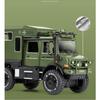1/32 Scale Benz Unimog Alloy Model Car with Sound and Light, Pull Back Car Model for Kids Toys Party Gifts Collectible