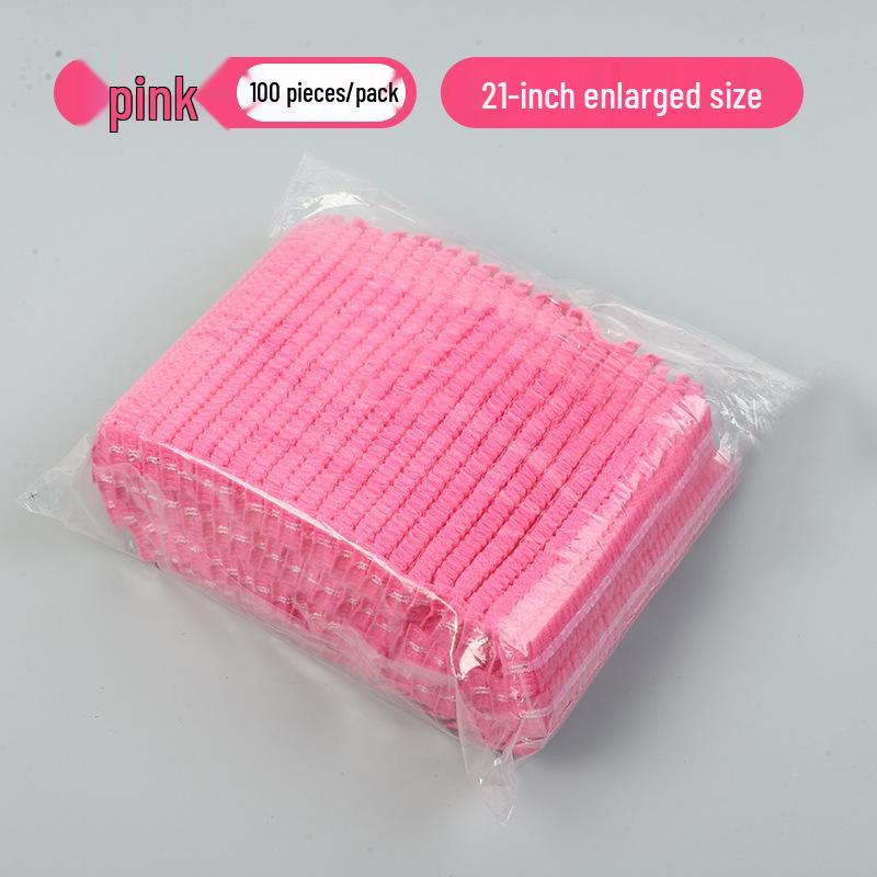 21-Inch Disposable Breathable Non-Woven Strip Cap - Dustproof for Food Workshops, Beauty Salons, Kitchens, and Homes