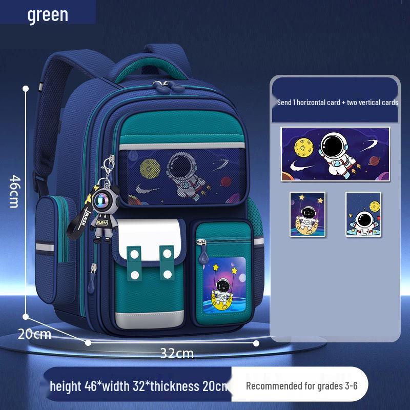 Ultraleichter Jungen-Rucksack mit Rückenstütze für die Klassen 1-6