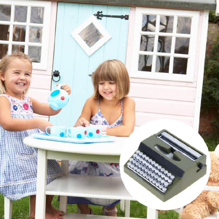 Detailed Vintage Typewriter Miniature Miniature Collectible Perfect For Dollhouses Displays Office Desk Decorations