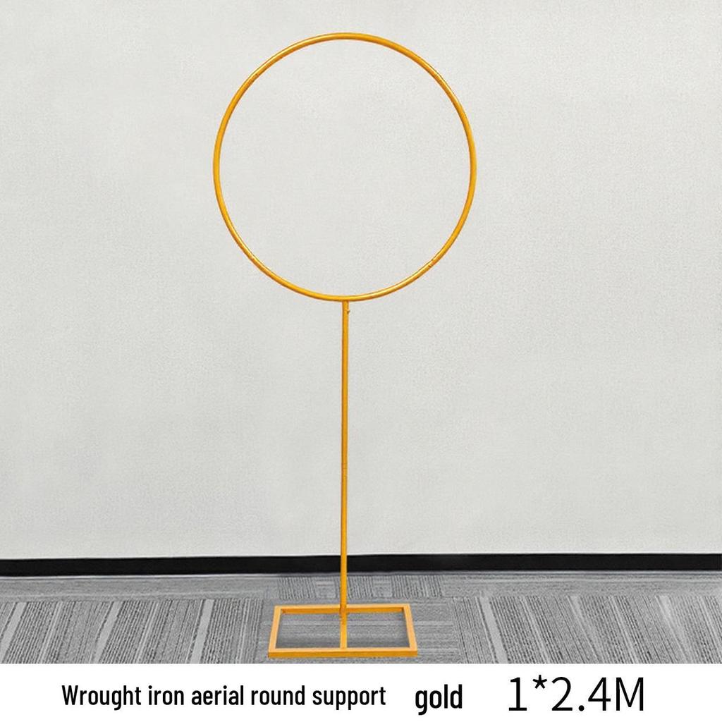 Festival Stage & Wedding Decoration: Wrought Iron Hollow Round Bracket