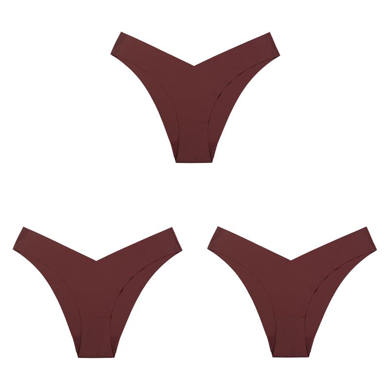 3 Teile/los Frauen Sexy Eis Seide Höschen Low-Rise Keine Spur Dessous Weibliche G String Multicolor Unterwäsche Multicolor Tanga Dessous