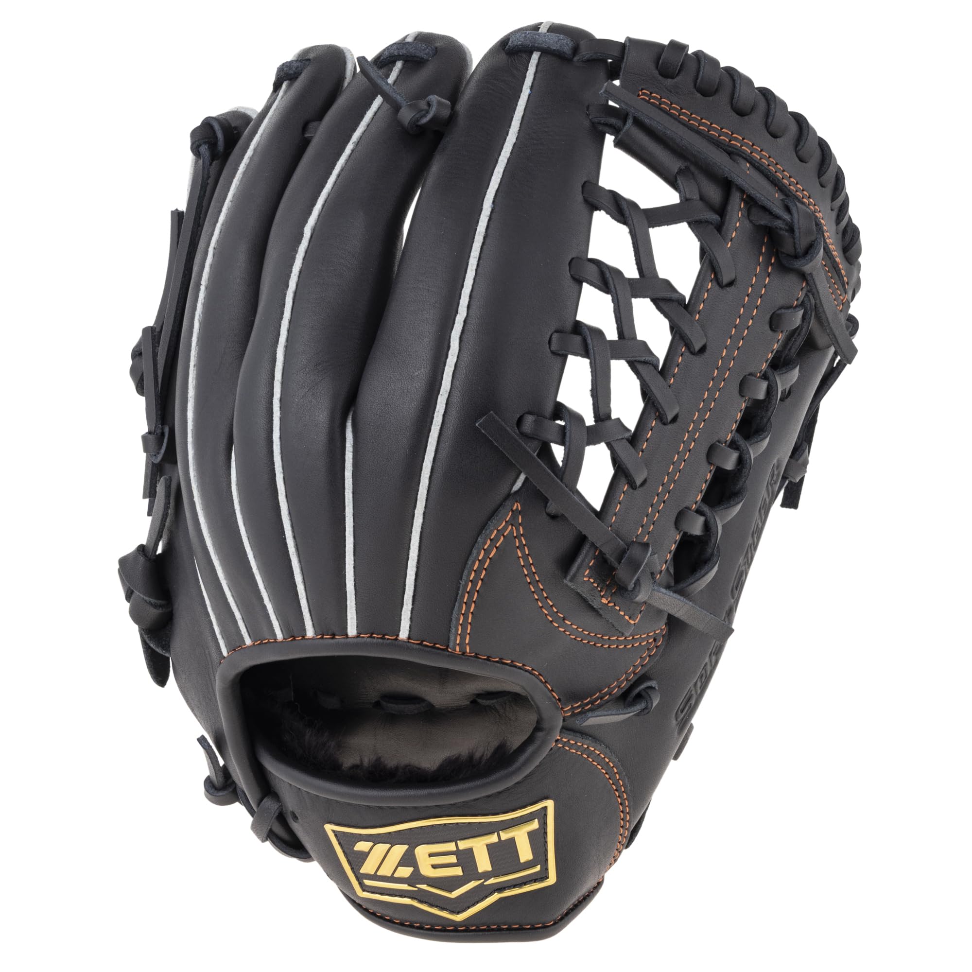 ZETT Youth Soft Steer Baseball Size L heights BJG742640 Glove, All-Around, Right-Handed Throw, Black, (For 140-155cm), чёрный