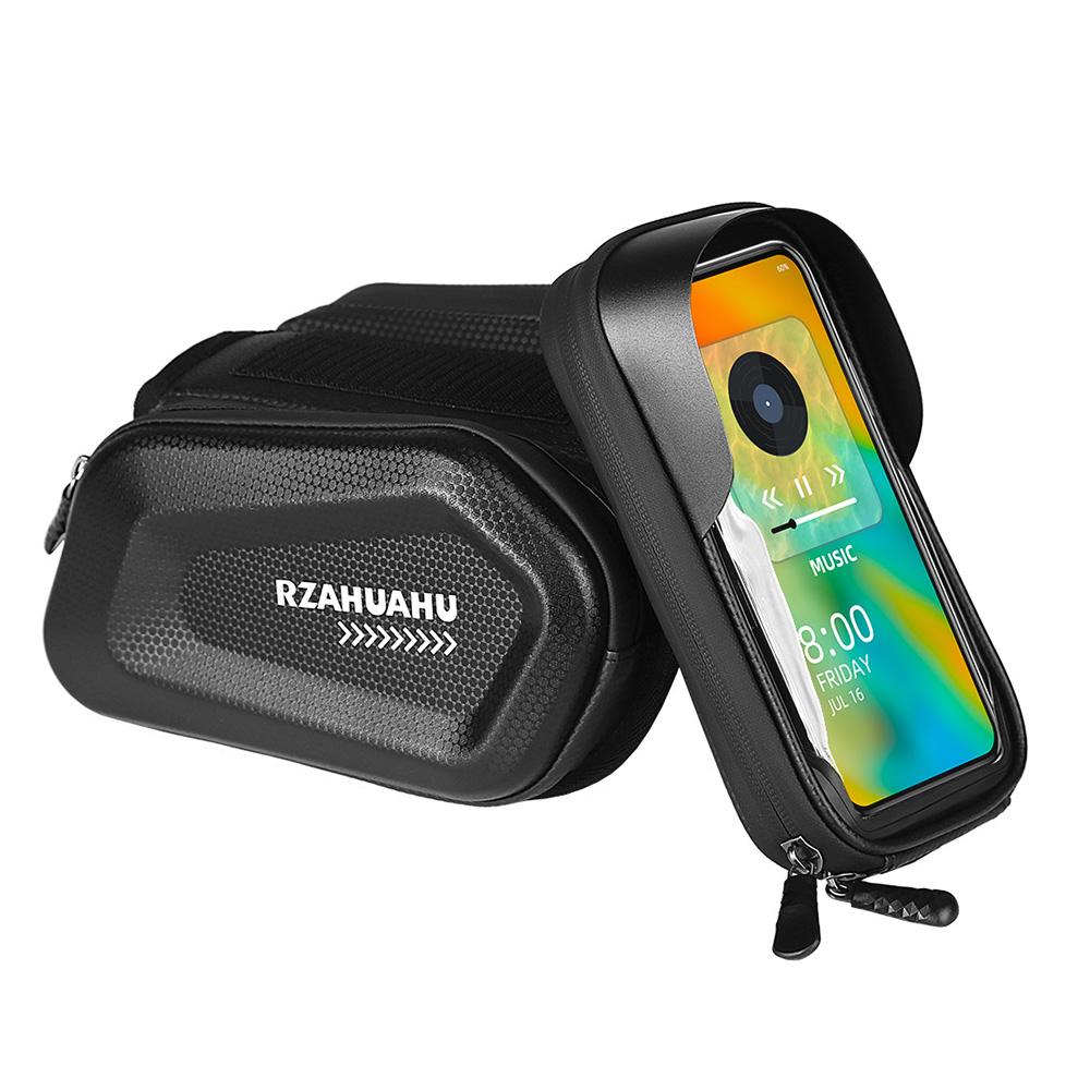 7 Inch Phone Bike Front Frame Bag Touch Screen Waterproof Hard Shell Bicycle Top Tube Storage Bags Organizer Cycling Accessories
