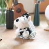 Cute West Highland Terrier Plush Keychain With Soft Short Pile For Bag Decoration And Gift
