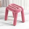Dressing Chair Makeup Flannel Stool Luxury Comfortable Chair for Dressing Table Livingroom Clothing Store Modern Design