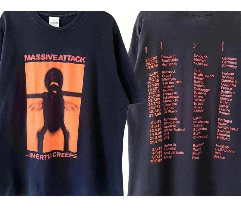 

Massive Attack Inertia Creeps tshirt 2 side black tee Classic style Unisex T-Shirt S
