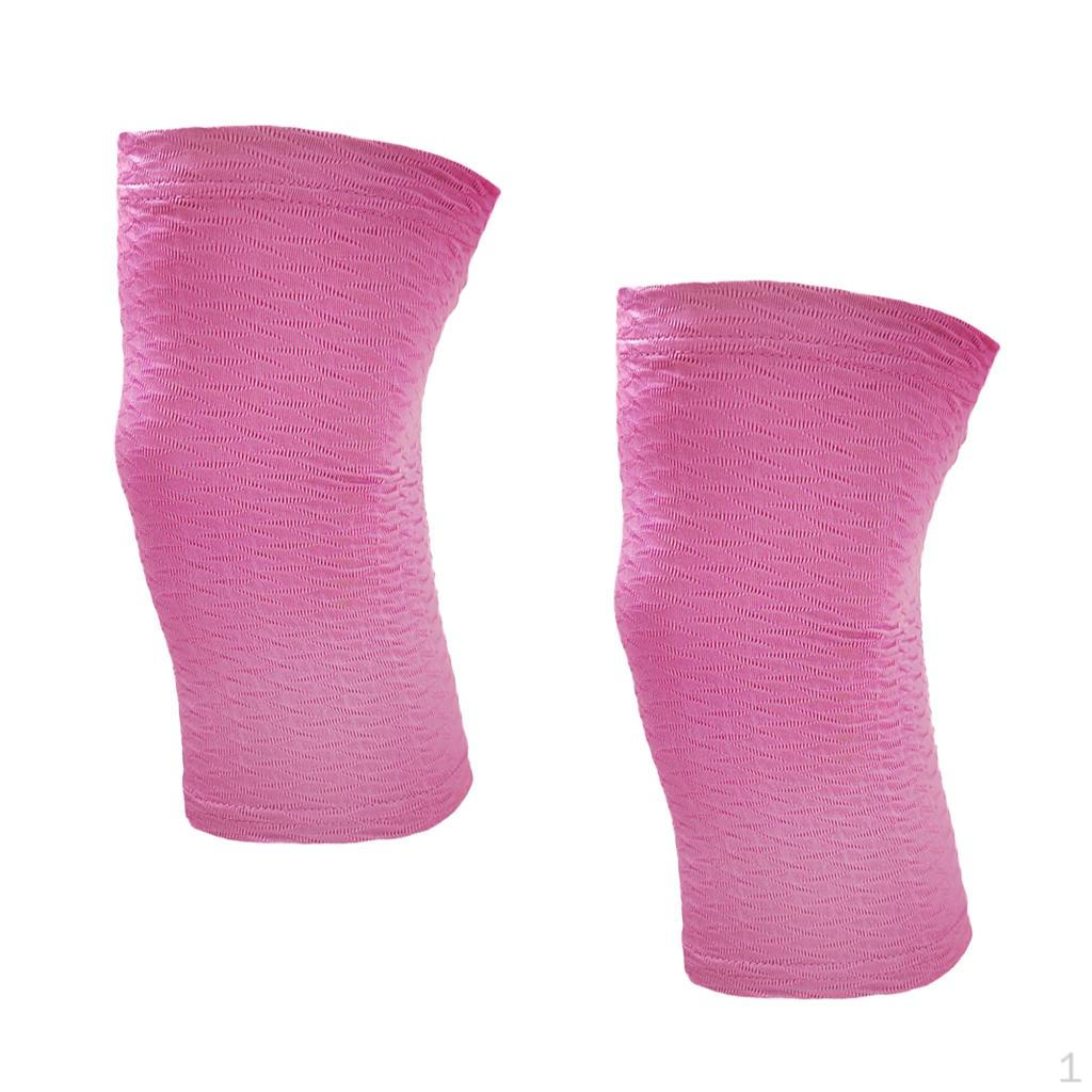 

1 paar Professional Knee Compression Sleeve Support For Running Jogging Sport Rose Red XL