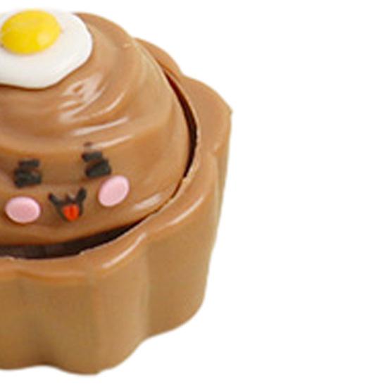 Cartoon-Kuchen-Klicker Schlüsselanhänger Spielzeug Stressabbau Dekompressionsknopf Fidget Schlüsselring Rucksack Aufhängung Dekoration Tasche Anhänger Geldbörse Anhänger
