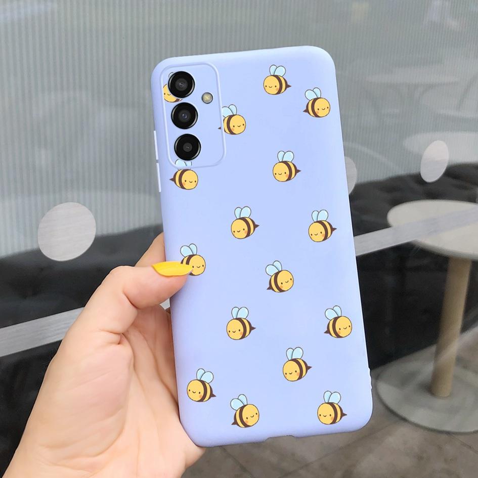 For Samsung M13 Case SM-M135F M 13 Cover Cute Cartoon Love Heart Butterfly Bumper For Samsung Galaxy M13 4G Soft Silicone Fundas