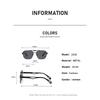 Fashionable Versatile Square Framed Metal Sunglasses Trendy UV Resistant Glasses Going Out Street Photography Walk The Show
