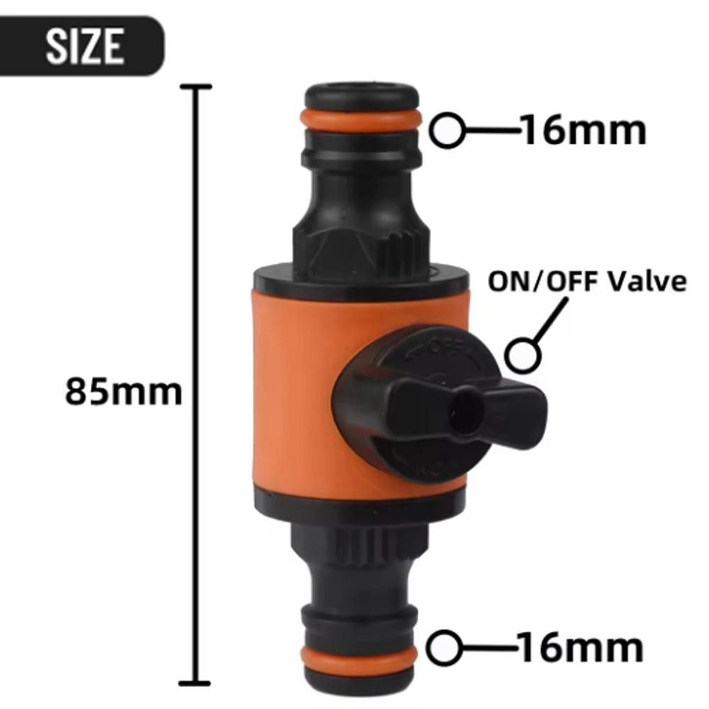 Garden Hose Tap Shut Off Valve Fitting 2 Way Garden Water Pipe Connectors Three Way Plastic Valve With Switch Garden Gadget