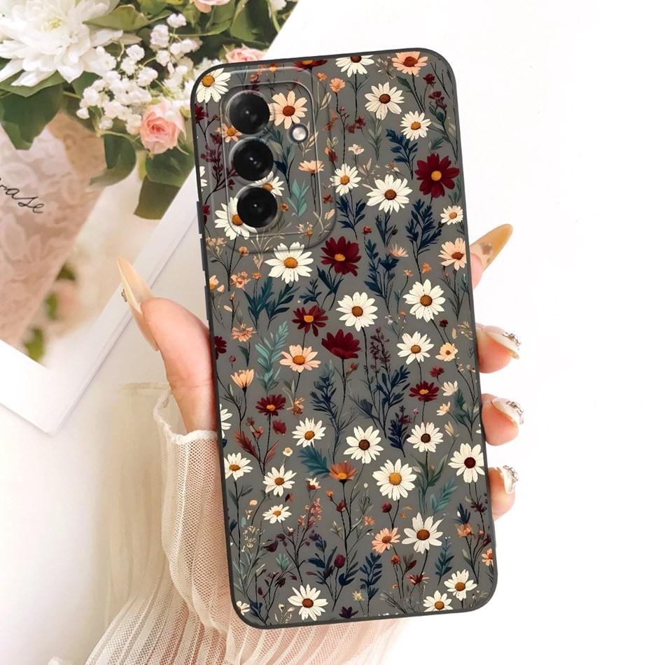 For Samsung Galaxy A56 A36 Cute Cat Flower Cartoon Phone Case For Samsung A36 A56 5G Shockproof Soft Silicone Covers Bumpers