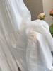 Korean Style White A-line Puffy Skirt: Women's High Waist Mid-length for Spring, Summer, Autumn 2026