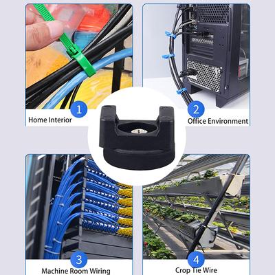 10 Pcs Magnetic Cable Zip Tie Mounts Magnets Cable Zip Ties Multipurpose Magnetic Cable Holder For Cable Management