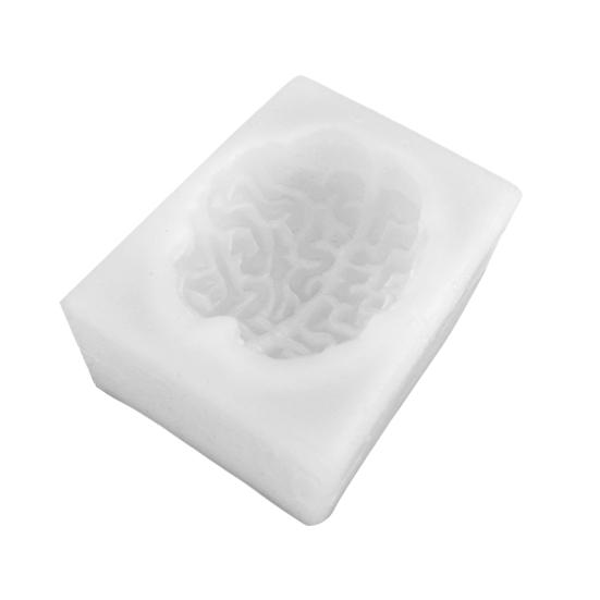 Silicone Brain & Heart Candle Mold Realistic Organ Shape Mold for Epoxy Resin Fondant Soap Easy-Release DIY Craft Mold