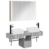 Bathroom Cabinet Set 4 Pcs Grey Sonoma 103.5 X 15.5 X 70 Cm