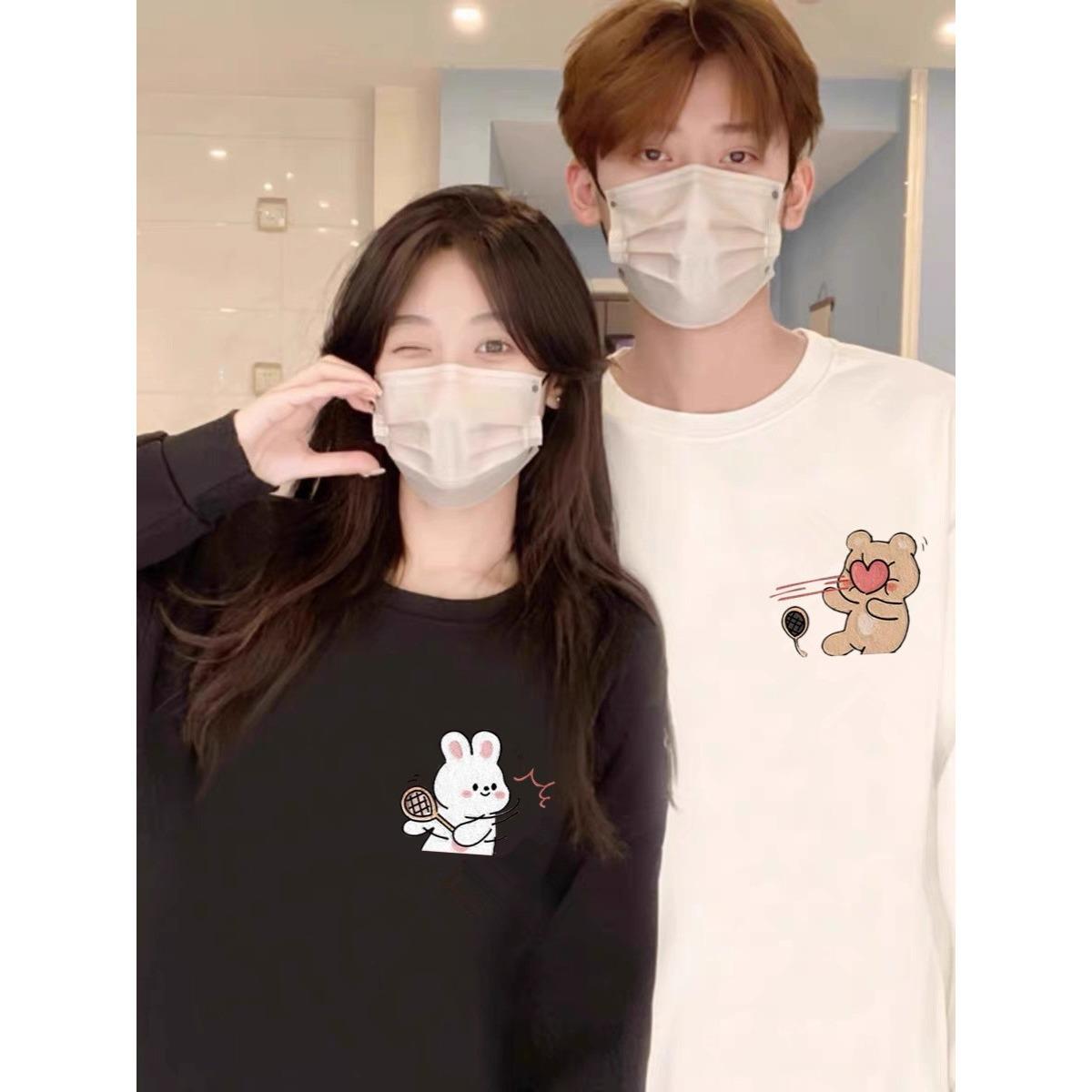 2025 Stylish Couple s Versatile Round Neck Hoodie for Autumn/Winter L