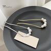 French Hair Fork Elegant Faux Pearl Anti-slip Long Thick Hair Updo Bun Metal U-Shaped Hair Pin Stick Women Girls Hair Accessories