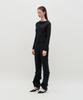 Kimjisu Dozi - Draped Jersey Top _ Black